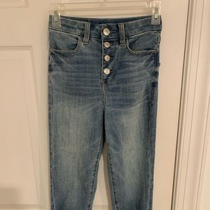 American Eagle High waisted cropped jeans